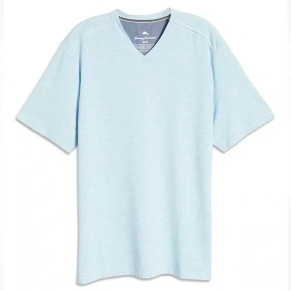 Tommy Bahama Other - Tommy Bahama Men’s Small Picasso Blue Coasta Vera V-Neck Short Sleeve Tee